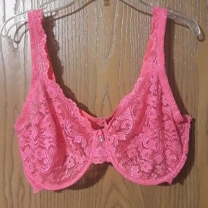 Pink Lace Bra